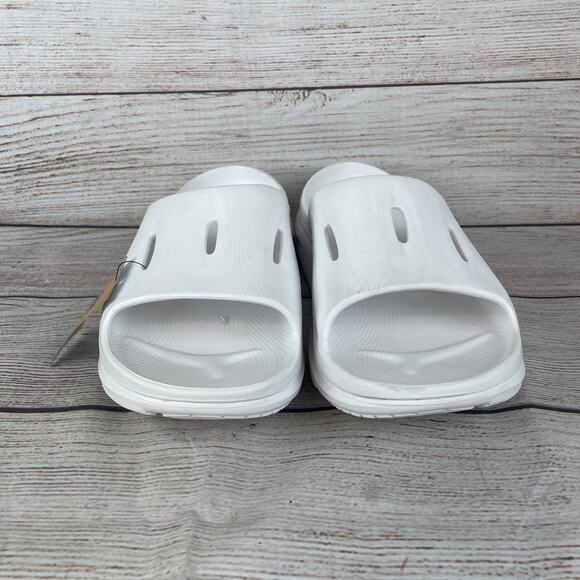 HOKA Ora Recovery Mens Sz 11 Slide 3 Sandals White main image 6